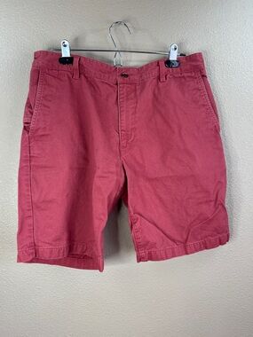 Dockers Men's Red Flat Front Shorts